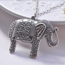 Elephant Ethnic Necklace Africa Elephant Pendant Sweater Long Chain Fine Necklace For Women 45CM EF8