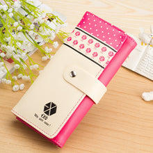 Fashion Flower Women Wallet 6Colors Flower Long Wallets Popular Portable Change Purse Wallet Delicate Casual Lady Cash Purse EF8