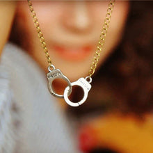 Individual Design Gold Color Steampunk Necklace Costume Jewelry H cuffs Collar Necklace EF8
