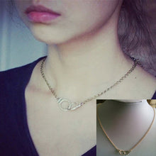 Individual Design Gold Color Steampunk Necklace Costume Jewelry H cuffs Collar Necklace EF8