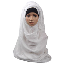 Fashion Islamic Turban Head Wear Band Neck ChCover Bonnet Muslim Short Hijab Shawls Arab Women Scarf EF8