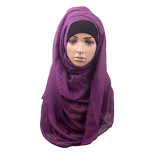 Fashion Islamic Turban Head Wear Band Neck ChCover Bonnet Muslim Short Hijab Shawls Arab Women Scarf EF8