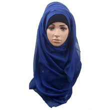 Fashion Islamic Turban Head Wear Band Neck ChCover Bonnet Muslim Short Hijab Shawls Arab Women Scarf EF8