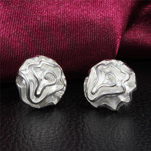 Jewelry Earring Women Cute Rose Stud Earrings Gifts For Lady Jewelry Silver Color EF8