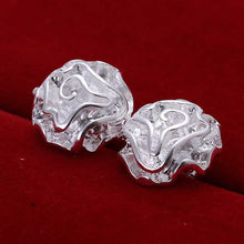 Jewelry Earring Women Cute Rose Stud Earrings Gifts For Lady Jewelry Silver Color EF8