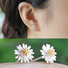 Jewelry Imitation silver models Daisy Gerbera daisy fresh high-end jewelry gift earrings EF8