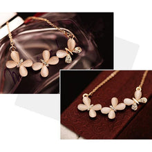 Jewelry Opal Crystal Butterfly for Brief Paragraph Clavicle Short Chain Necklace   pendants for women EF8