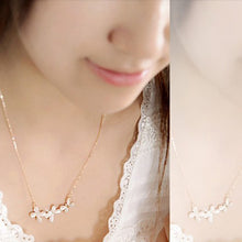 Jewelry Opal Crystal Butterfly for Brief Paragraph Clavicle Short Chain Necklace   pendants for women EF8