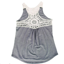 Lace Crochet Back Striped Vest Casual Plus Size Sleeveless Tank Top Shirt blusa S-XL Design Women Sexy Tank Tops EF8