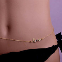 Lady Sexy Bikini eight Eternal Love Lucky Body Waist Sexy Crossover Gold Belly Chain Girls Body Chain Jewelry EF8