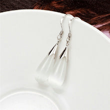 Long Drop Earrings Sample Jewelry for Girl Women Elegant Opal Earrings Drops EF8