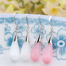 Long Drop Earrings Sample Jewelry for Girl Women Elegant Opal Earrings Drops EF8