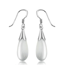 Long Drop Earrings Sample Jewelry for Girl Women Elegant Opal Earrings Drops EF8