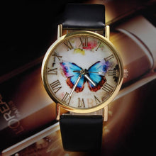 Fashion Luxury Roman Women's Leather Quartz Watch Fashion Numerals Wrist Watch EF8