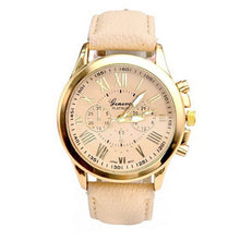 Fashion Luxury Roman Women's Leather Quartz Watch Fashion Numerals Wrist Watch EF8