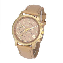 Fashion Luxury Roman Women's Leather Quartz Watch Fashion Numerals Wrist Watch EF8