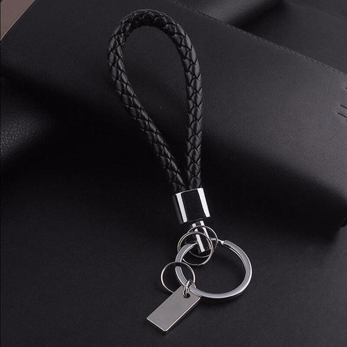 Men Faux Leather Key Chain Ring Car Keyring Gift For Men  EF8