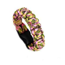 Men Self-rescue Parachute Cord Bracelets Buckle Survival Camping Travel Kit  EF8