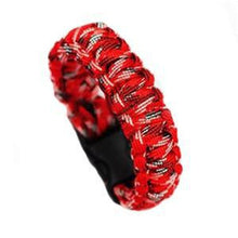Men Self-rescue Parachute Cord Bracelets Buckle Survival Camping Travel Kit  EF8