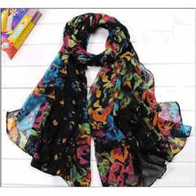 Pastoral Style Scarves Women Soft Silk Blend Floral Print Scarf Wrap Women Pretty Elegant Accessories Scarves EF8