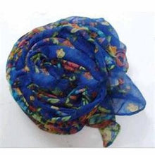 Pastoral Style Scarves Women Soft Silk Blend Floral Print Scarf Wrap Women Pretty Elegant Accessories Scarves EF8