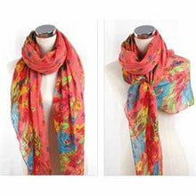 Pastoral Style Scarves Women Soft Silk Blend Floral Print Scarf Wrap Women Pretty Elegant Accessories Scarves EF8