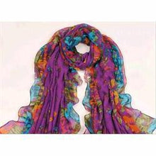 Pastoral Style Scarves Women Soft Silk Blend Floral Print Scarf Wrap Women Pretty Elegant Accessories Scarves EF8