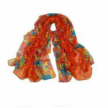 Pastoral Style Scarves Women Soft Silk Blend Floral Print Scarf Wrap Women Pretty Elegant Accessories Scarves EF8