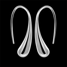 Pretty Silver Plated Dangle Earrings Trendy Simple Jewelry Lovely Water Drop Earring EF8
