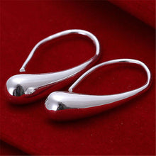 Pretty Silver Plated Dangle Earrings Trendy Simple Jewelry Lovely Water Drop Earring EF8