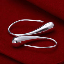 Pretty Silver Plated Dangle Earrings Trendy Simple Jewelry Lovely Water Drop Earring EF8