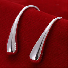 Pretty Silver Plated Dangle Earrings Trendy Simple Jewelry Lovely Water Drop Earring EF8