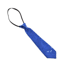 School Boys Sequin Necktie Solid Color Adjustable Children Kids Baby Wedding Elastic Tie Necktie EF8