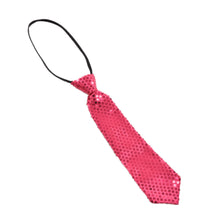 School Boys Sequin Necktie Solid Color Adjustable Children Kids Baby Wedding Elastic Tie Necktie EF8