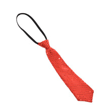 School Boys Sequin Necktie Solid Color Adjustable Children Kids Baby Wedding Elastic Tie Necktie EF8