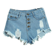 Fashion Short Jeans Women High Waist Denim Shorts Frayed HoleSuper Cool Flash Shorts S-L Pantalon Femme EF8