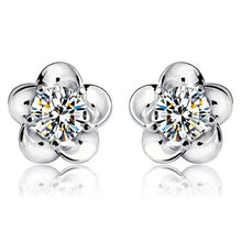 Silver Plated Ball Earrings Wild Super Flash Retro Crystal Jewelry Long Section Of Models Cute Earrings EF8