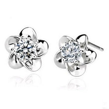 Silver Plated Ball Earrings Wild Super Flash Retro Crystal Jewelry Long Section Of Models Cute Earrings EF8