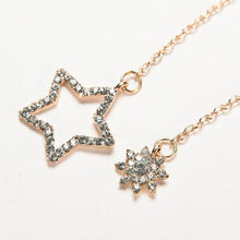 Small Fresh Snowflake Tassel Long Section Earrings For Women Women Stars Moon Asymmetrical Stud Earrings EF8