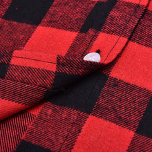 Women Casual Cotton Lapel Long-Sleeve Plaid Shirt Ladies Slim Outerwear Blouse Tops EF8