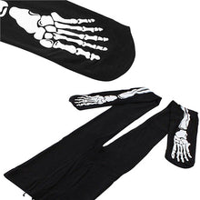 Women Girls Black Cotton Sexy Punk Soft Fancy Trendy Skeleton Bone 3D Printed Pants Leggings Leggings EF8