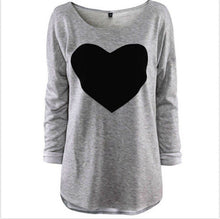 Women LOVE Heart Printed Sweatshirt Hoody Hoodies tracksuits Pullovers Suit Tops Outerwear M L XL EF8