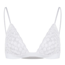 Women Sexy Floral Sheer Lace Triangle Bralette Unpadded Bra Crop Top Lingerie EF8