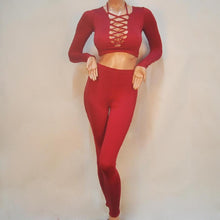 Fashion Women Two Pieces Deep V-Neck Sexy Bodycon Long Sleeve Bodysuit Night Club Rompers Womens Jumpsuit EF8