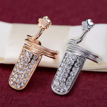 popular small plum blossom nail ring for women   girl cute finger jewelery rhinestone small finger ring  EF8
