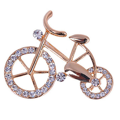 able bike bicycle lovers pectoral flower gift brooch Pin S s EF8