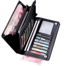 Fau Leather Men Wallets Business Card holder Coin Purse Men's Long Zipper Wallet Leather Clutch carteira masculina EF8