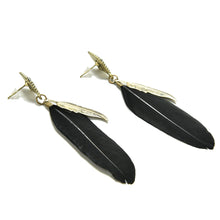 Feather Leaves Charm Drop Earring Rhombus Long Ear drop Dangle Earrings Earrings for Women Gilrs EF8