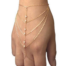 Finger Bangles For Women Juegos Del Hambre Jogos Vorazes Multi Chain Punk Harness Gold Slave Hunger Games Bracelet EF8