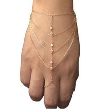 Finger Bangles For Women Juegos Del Hambre Jogos Vorazes Multi Chain Punk Harness Gold Slave Hunger Games Bracelet EF8